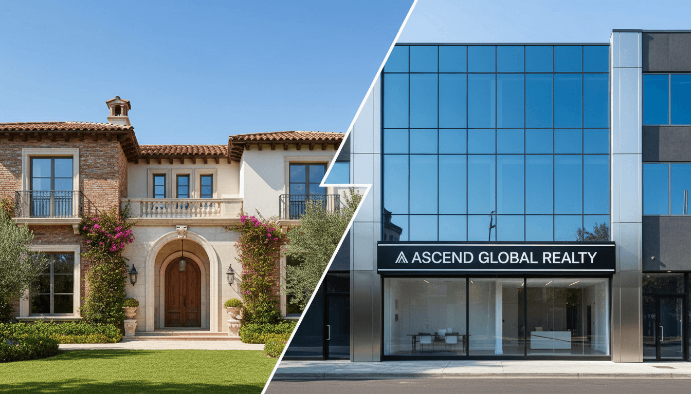 Luxury villa and commercial property comparison
